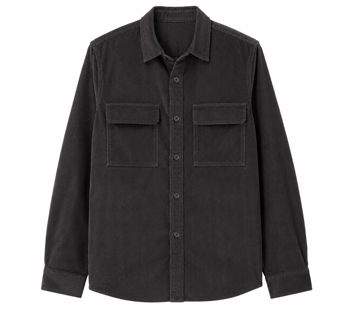 Amazon Essentials Men's Corduroy Overshirt Charcoal Heather