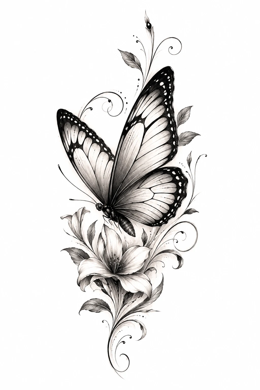 Realistic Butterfly Tattoo for Women With a elegant Twist — realistic butterfly tattoo style outfit