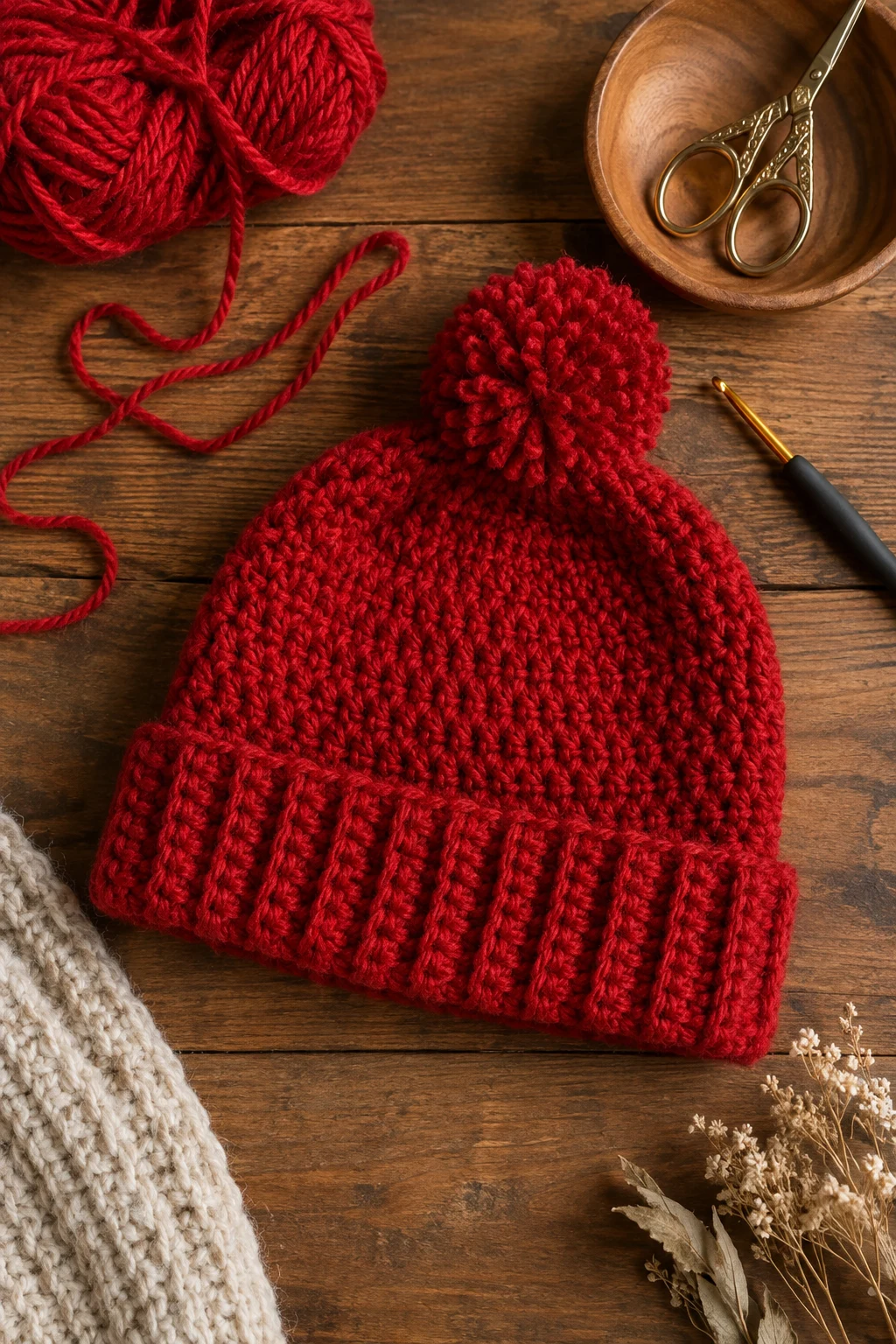Red Yarn Crochet Ideas for a Cozy Beanie — red yarn crochet ideas style outfit