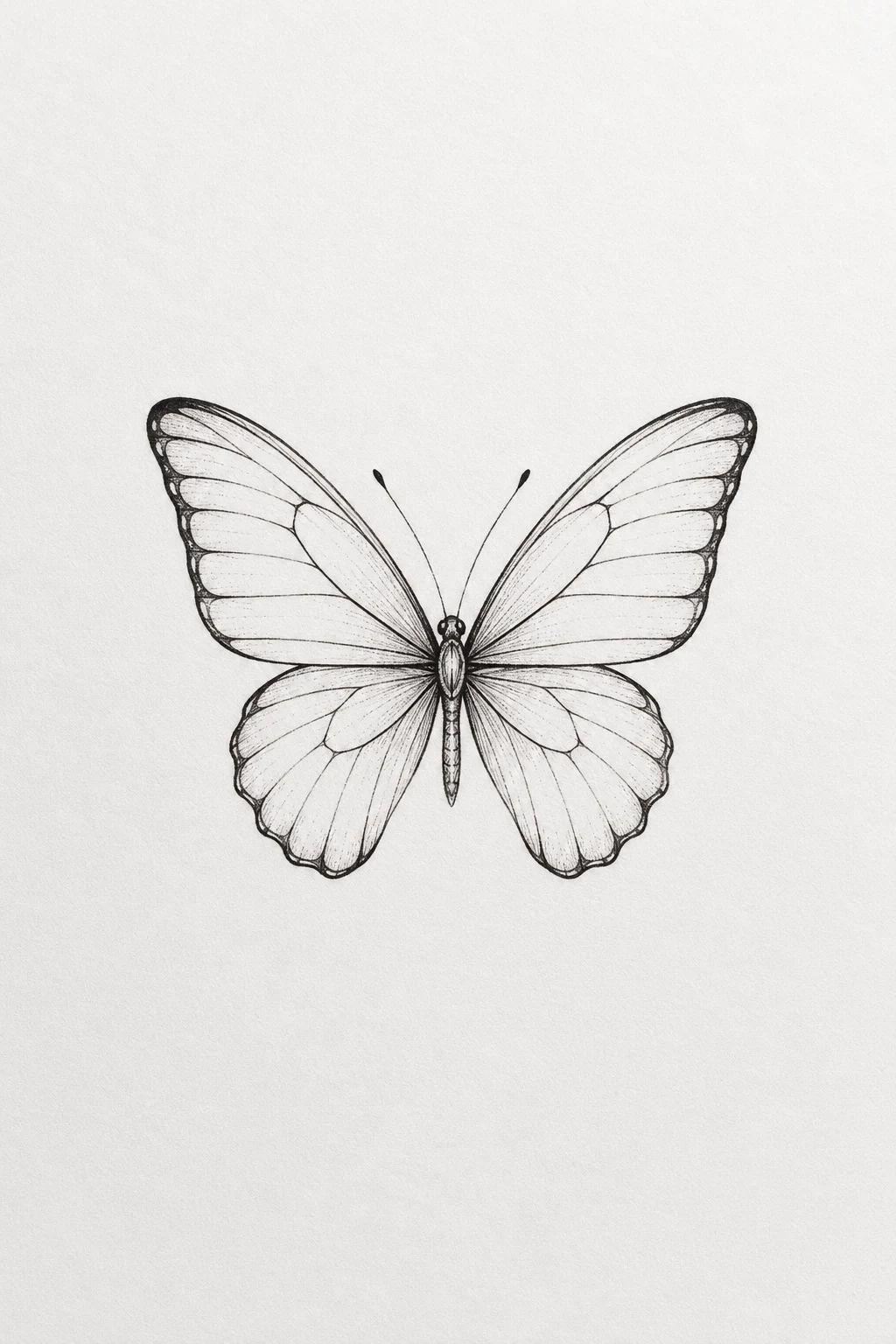 INTRO — simple butterfly tattoo style outfit