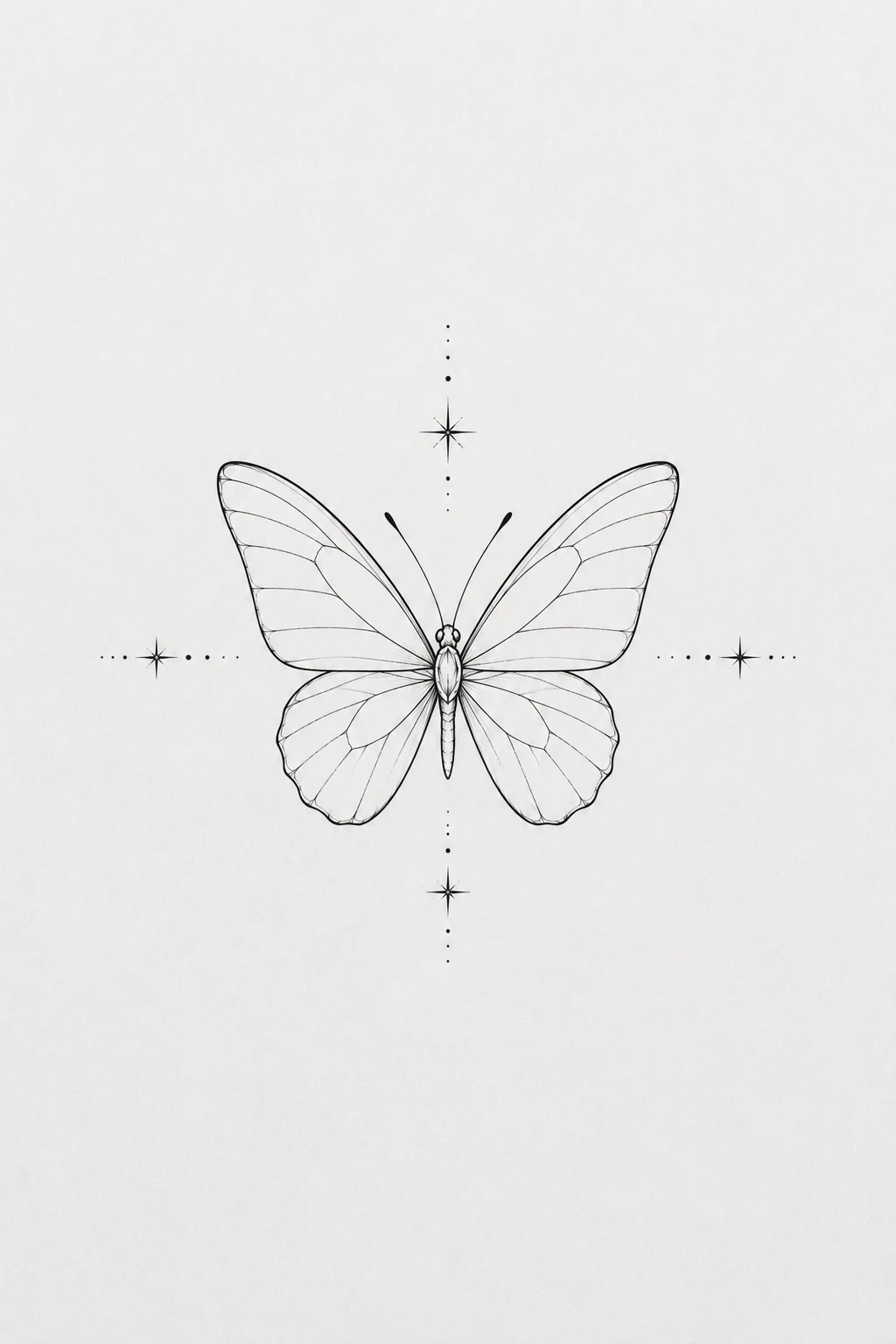 Simple Butterfly Tattoo on Hand with Modern Minimalism — simple butterfly tattoo style outfit