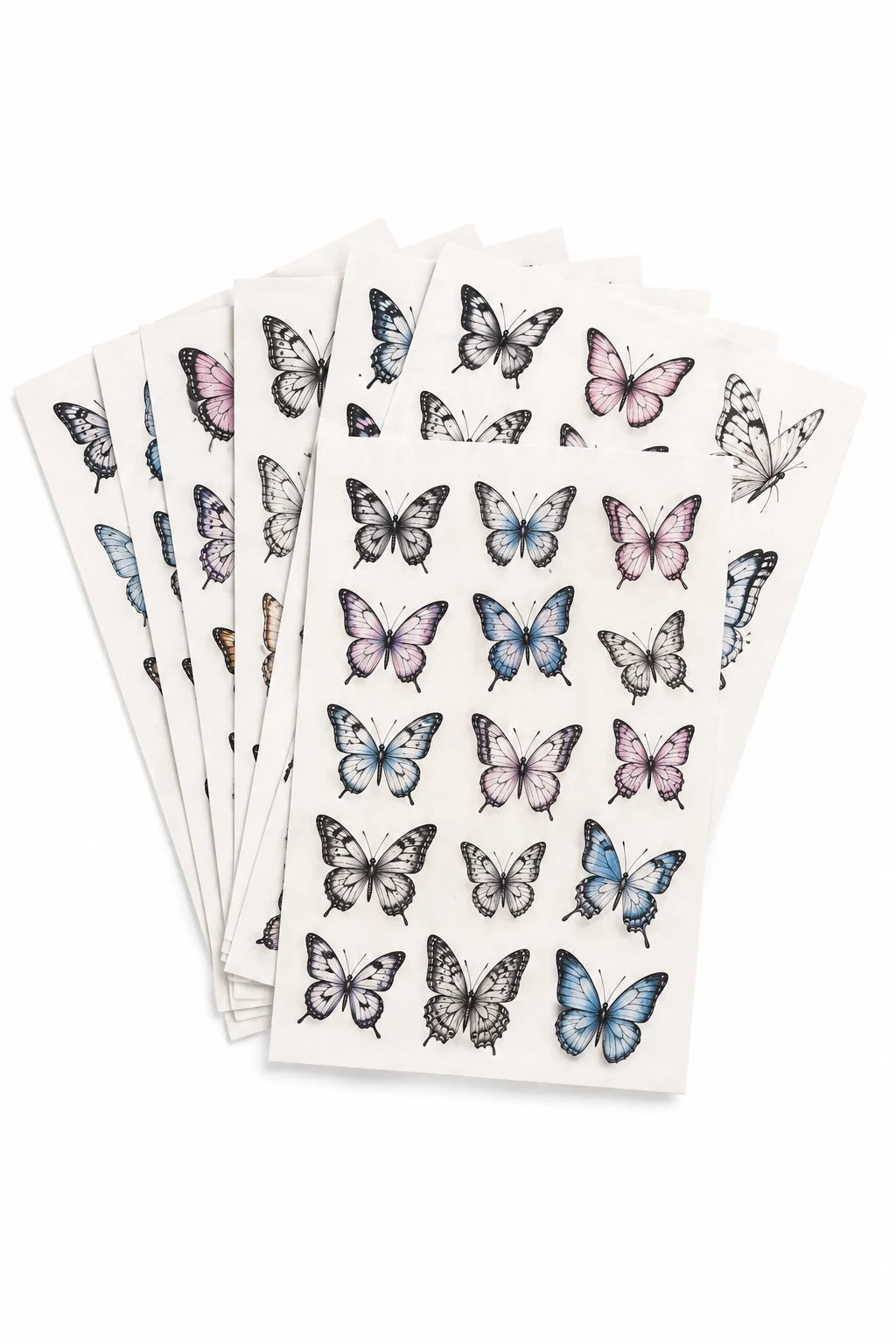 Realistic Small Butterfly Temporary Tattoos for Women and Girls