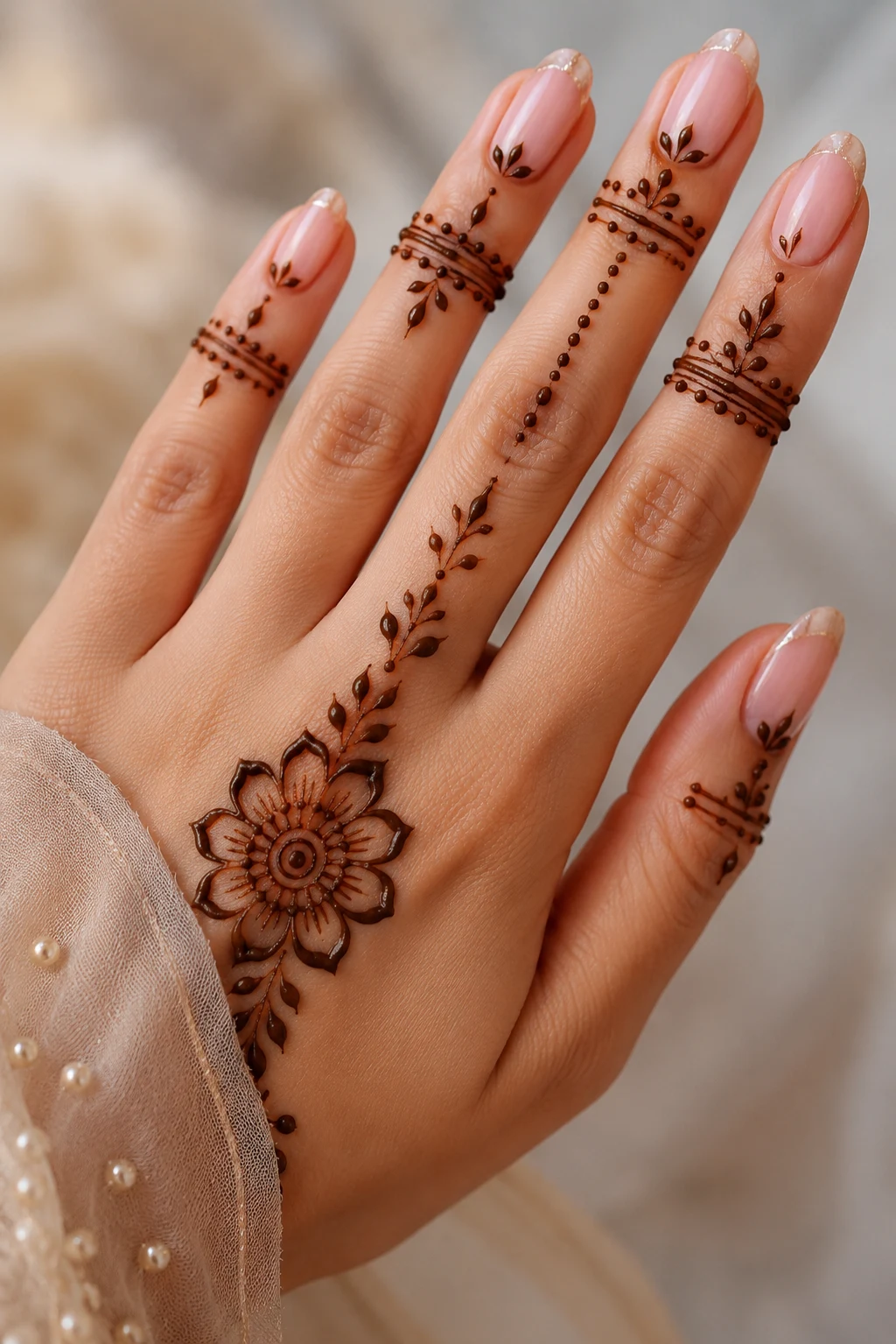Finger Ring Mehndi — simple mehndi designs style outfit