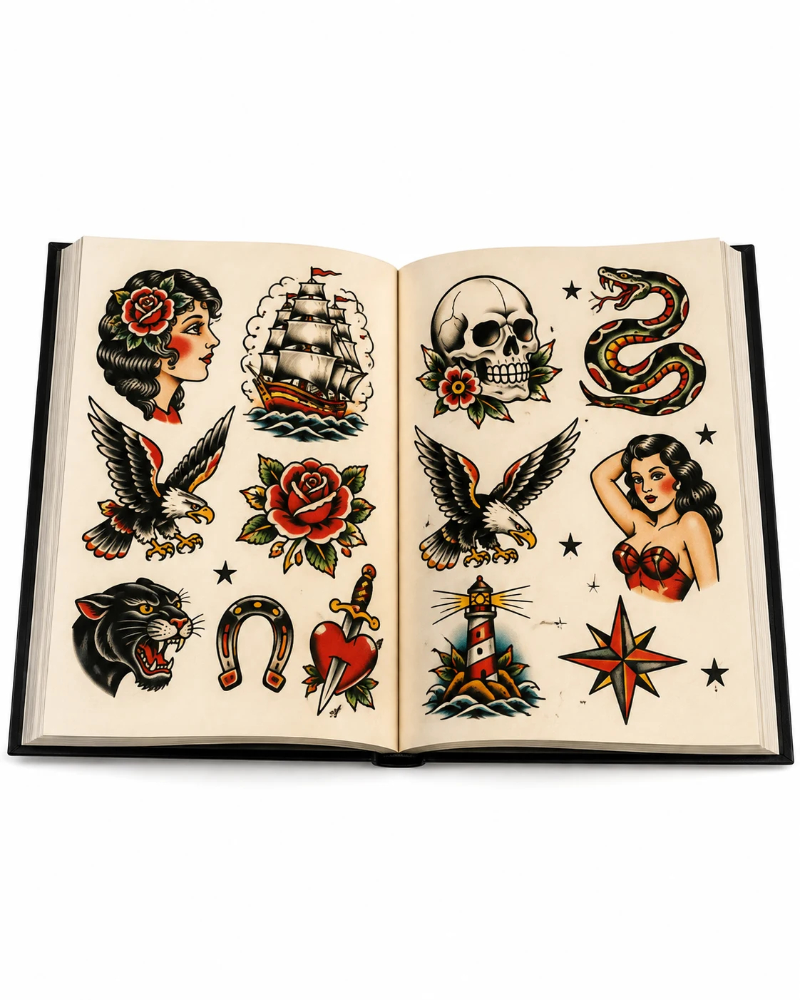 American Traditional Tattoo Flash Book