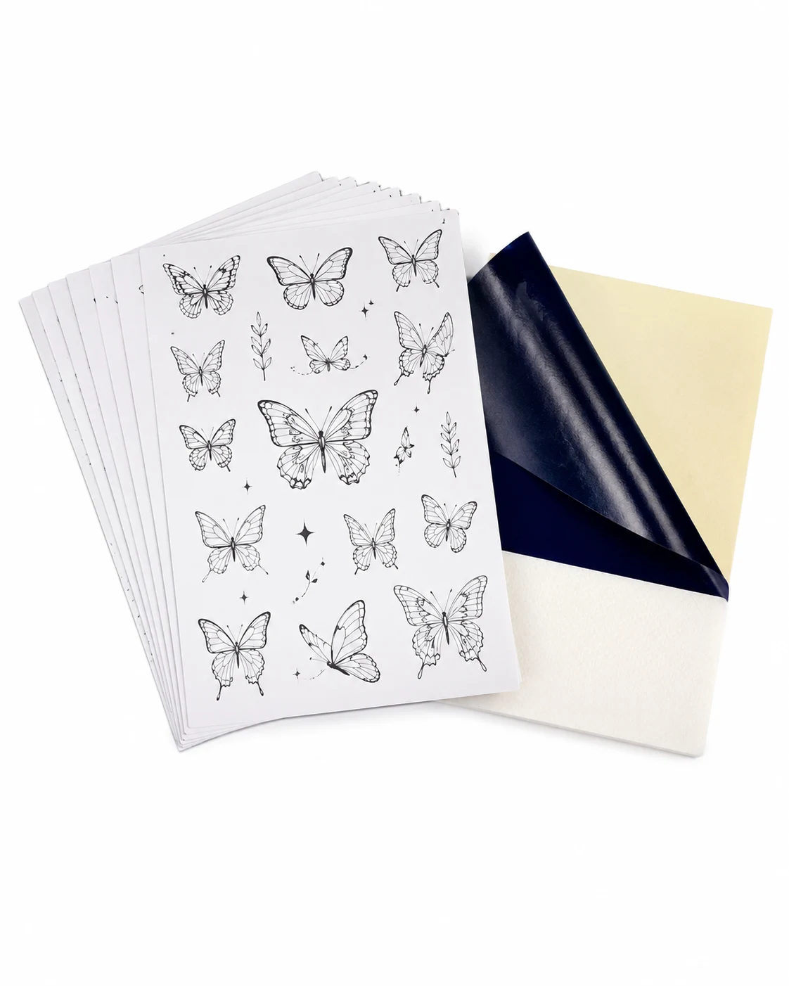 Butterfly Temporary Tattoo Stencil Kit for Fine Line Designs