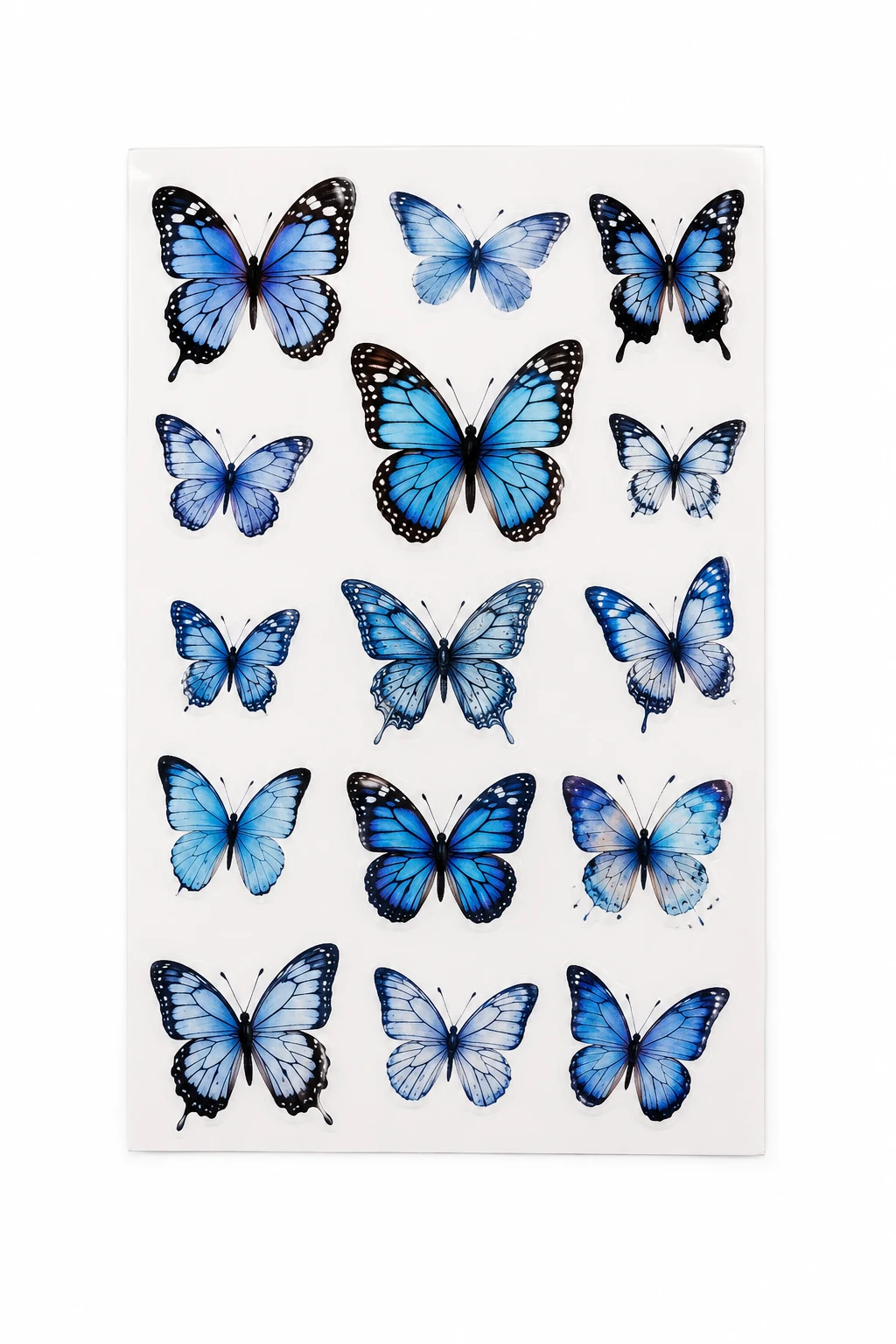 Blue Butterfly Temporary Tattoo Stickers Waterproof