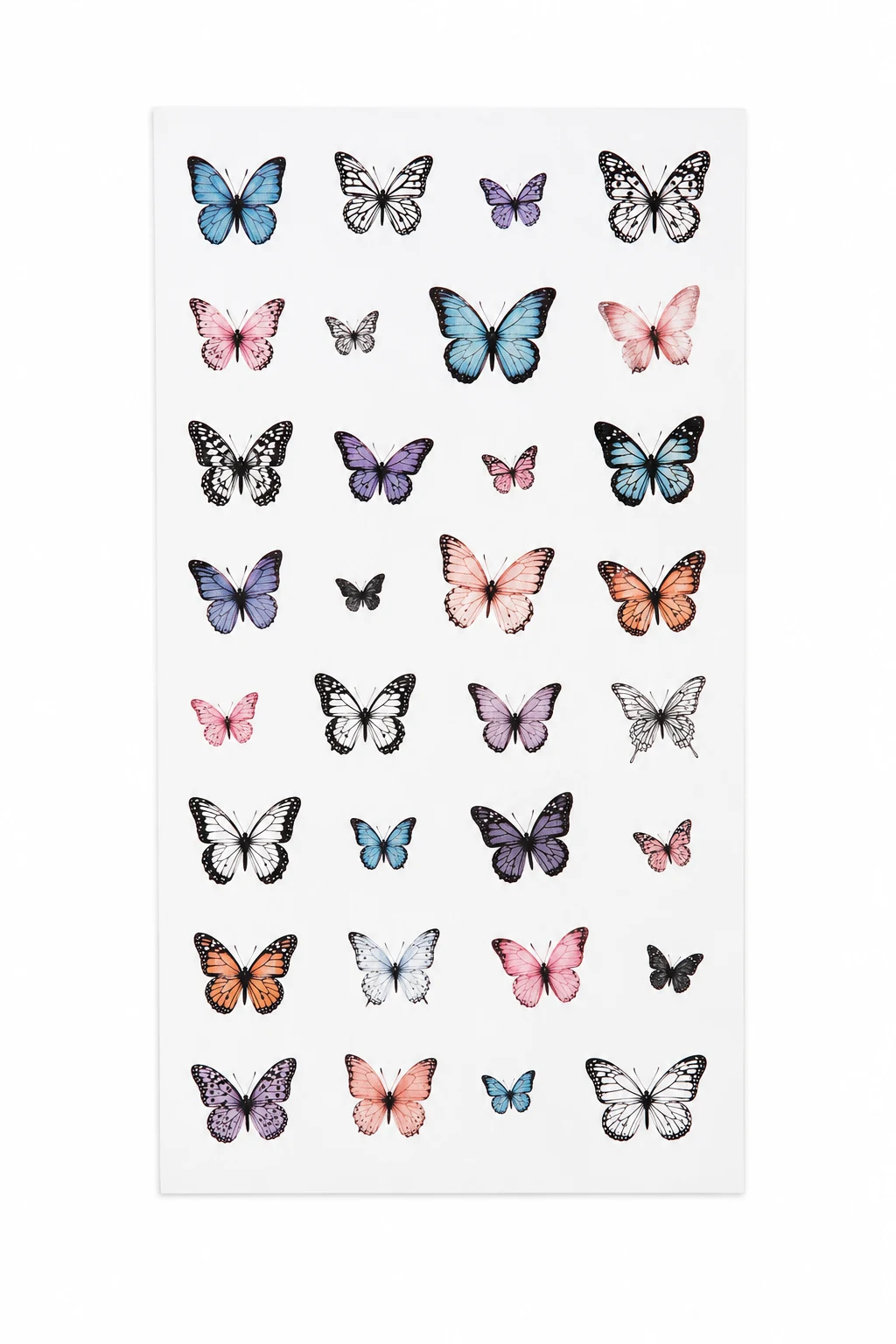 Small Butterfly Temporary Tattoos Waterproof Assorted Designs