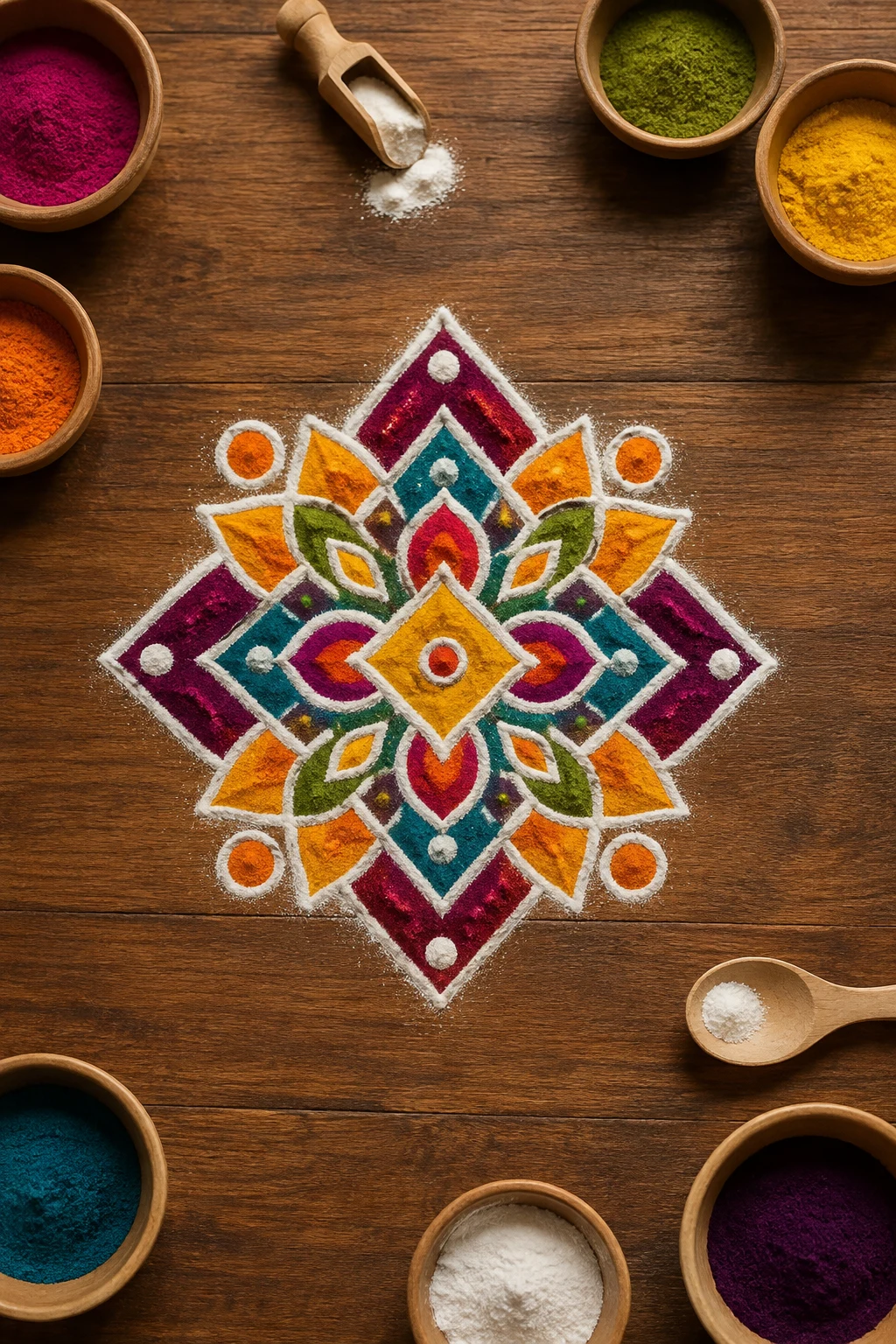 Geometric Jewel — small rangoli design style outfit