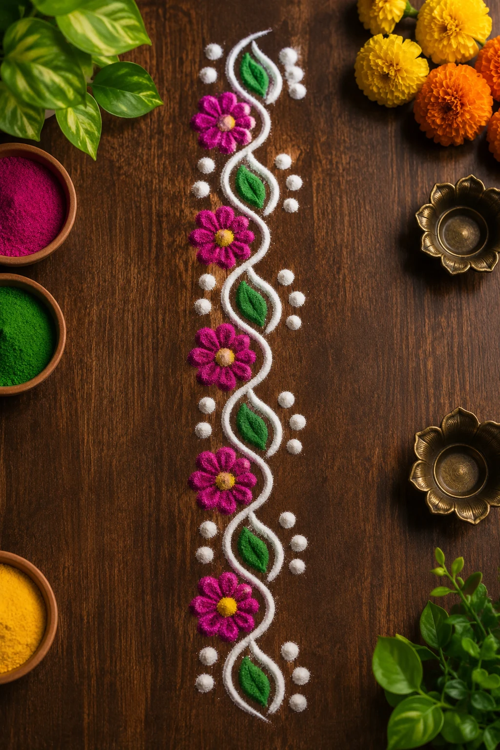 Border Beauty — small rangoli design style outfit