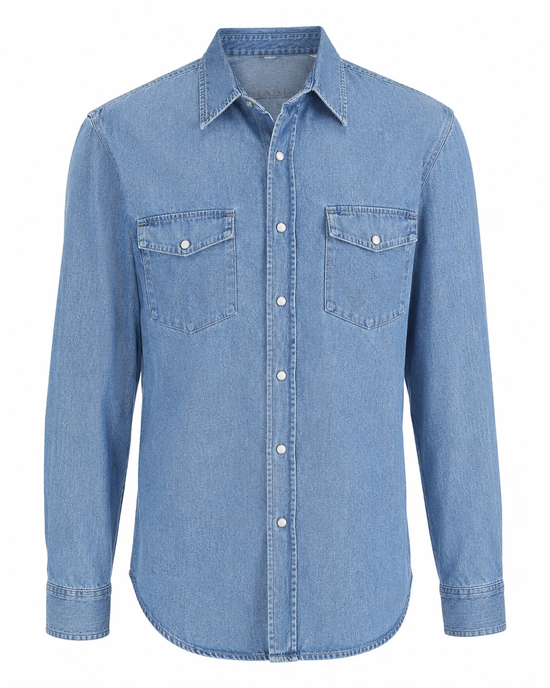 Wrangler Authentics Men's Long Sleeve Denim Shirt