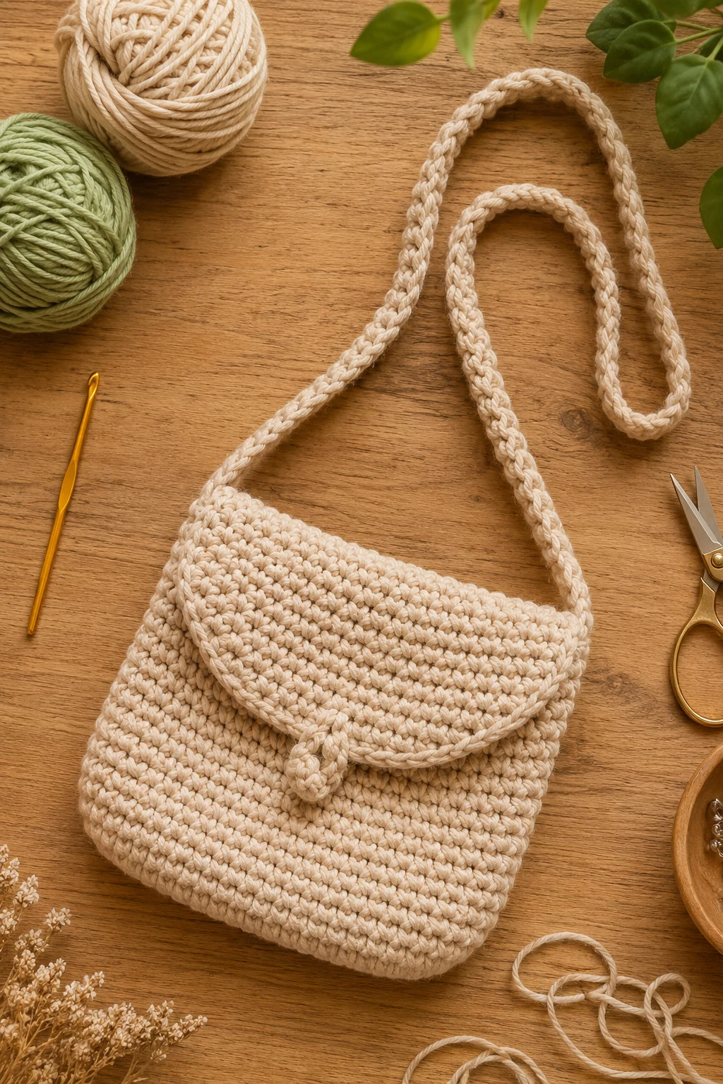 Mini Crochet Shoulder Bag — Summer Crochet Ideas style outfit