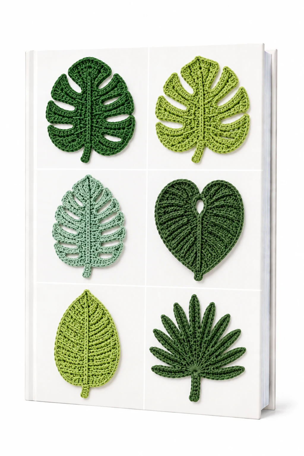Tropical Leaf Crochet Coaster Pattern