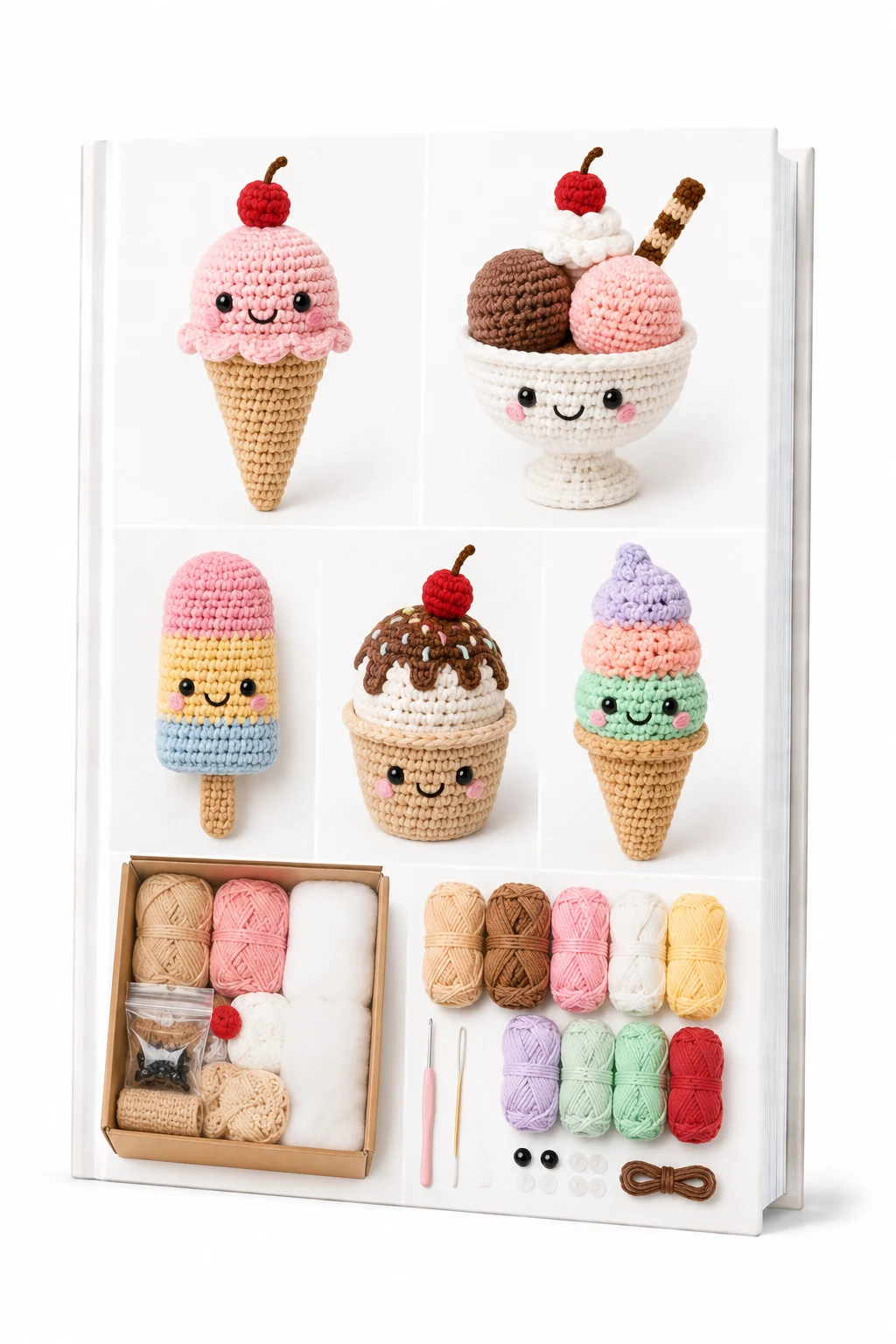 Amigurumi Ice Cream Crochet Kit
