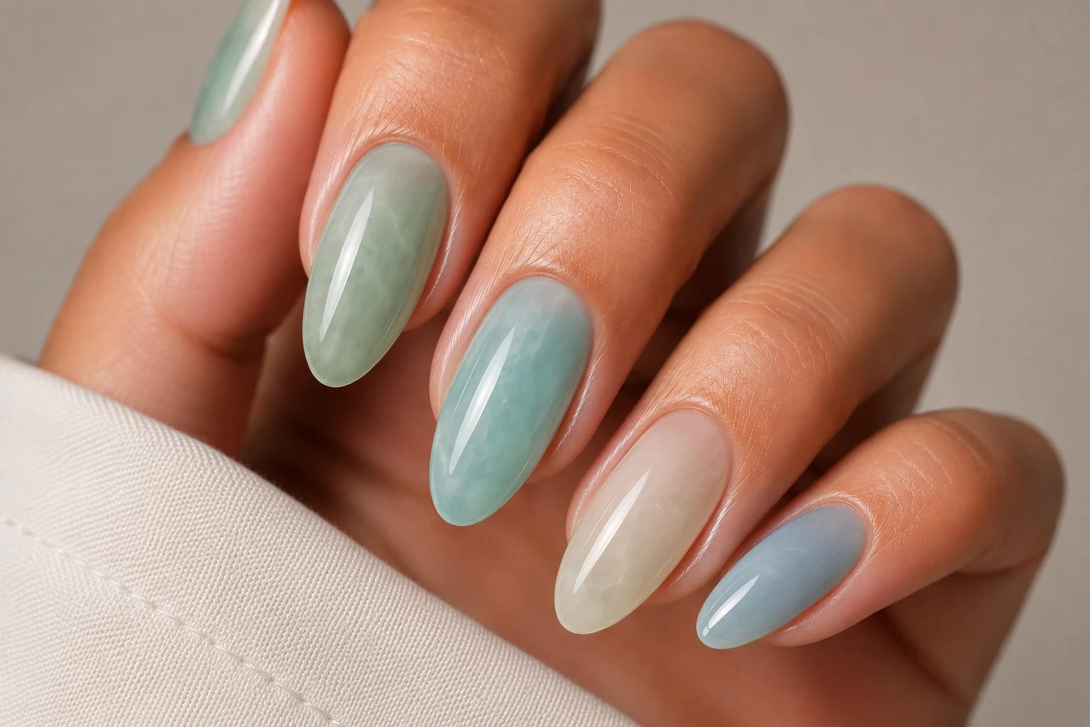 Sea Glass Nails — summer nails 2026 trends style outfit