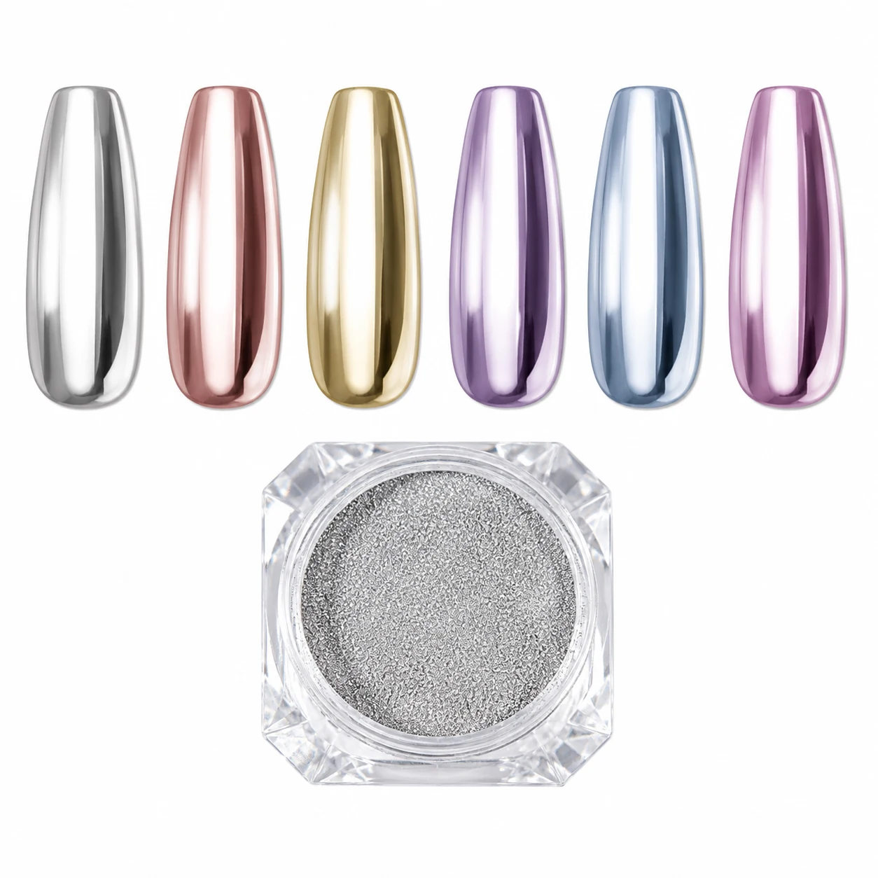 BORN PRETTY Metallic Mirror Effect Chrome Nail Powder