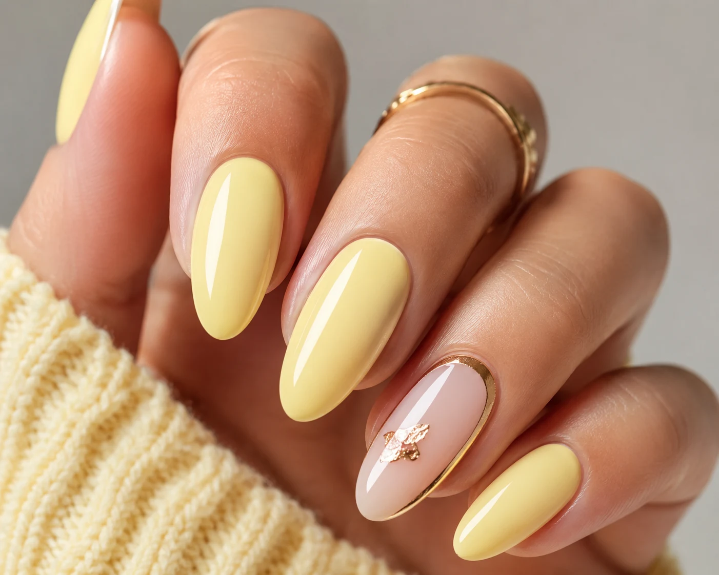Butter Yellow Glow — summer nails inspiration style outfit