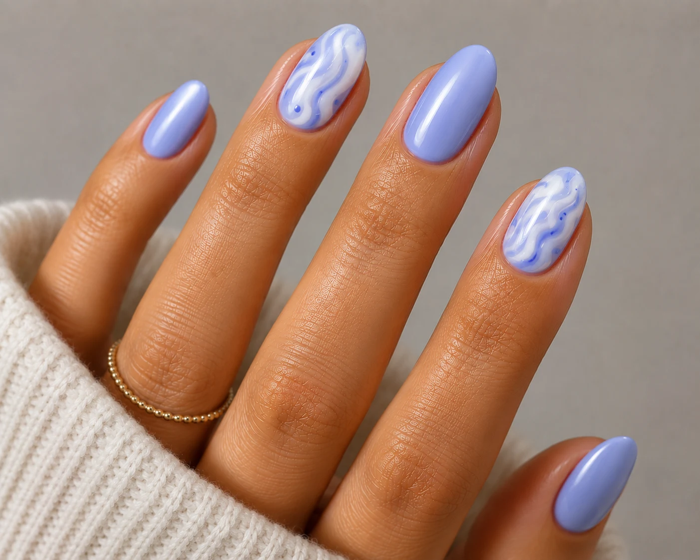 Blueberry Milk — summer nails inspiration style outfit