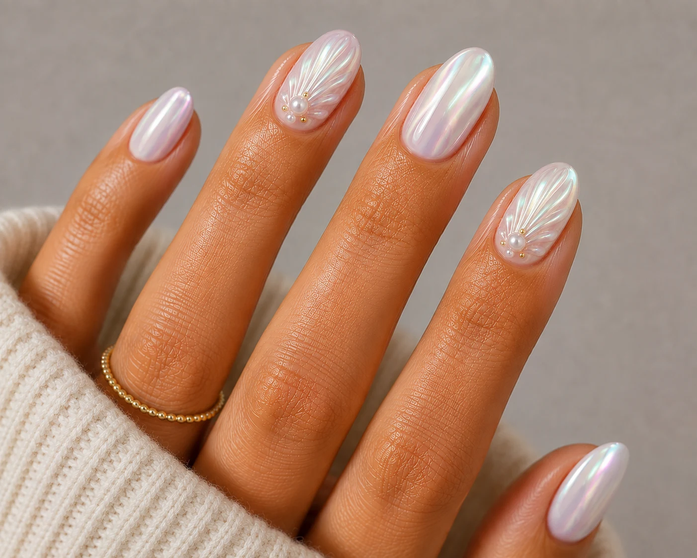 Pearl Shell Nails — summer nails inspiration style outfit