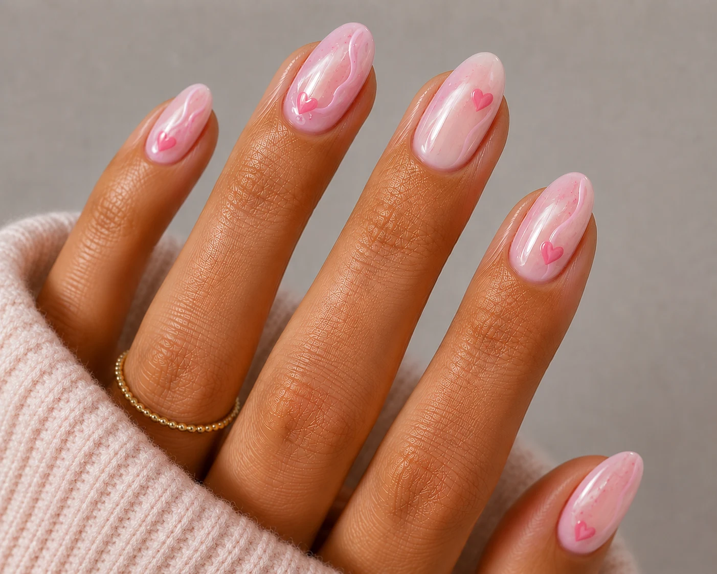 Strawberry Milk Hearts — summer nails inspiration style outfit
