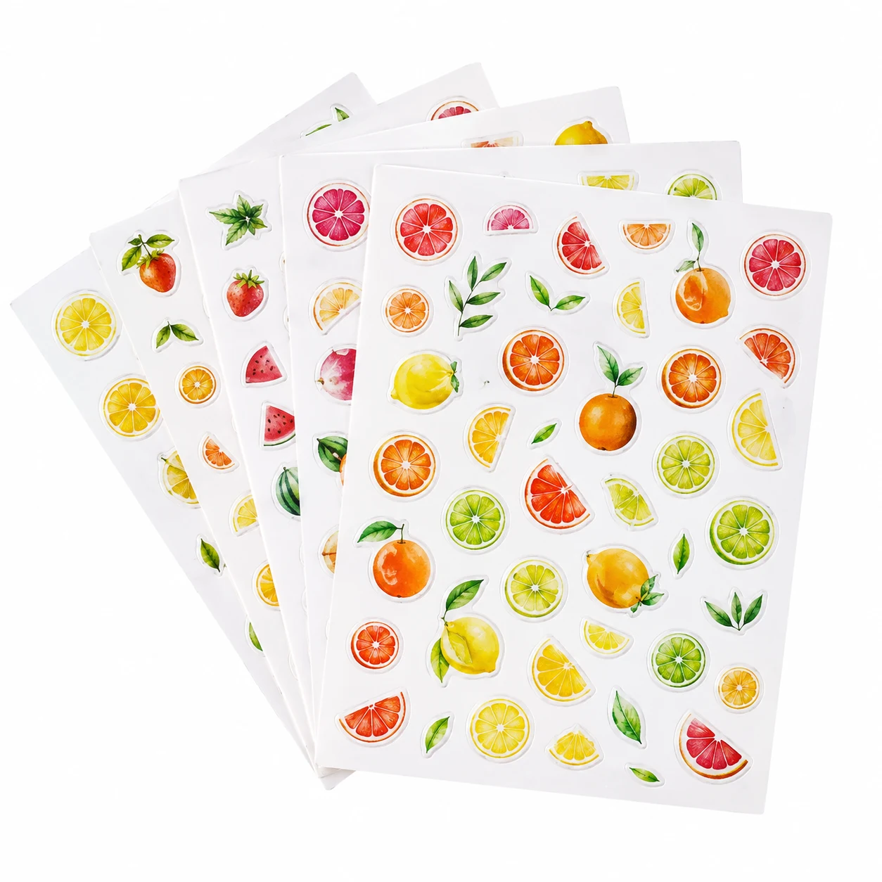 Makartt Citrus Fruit Nail Art Stickers