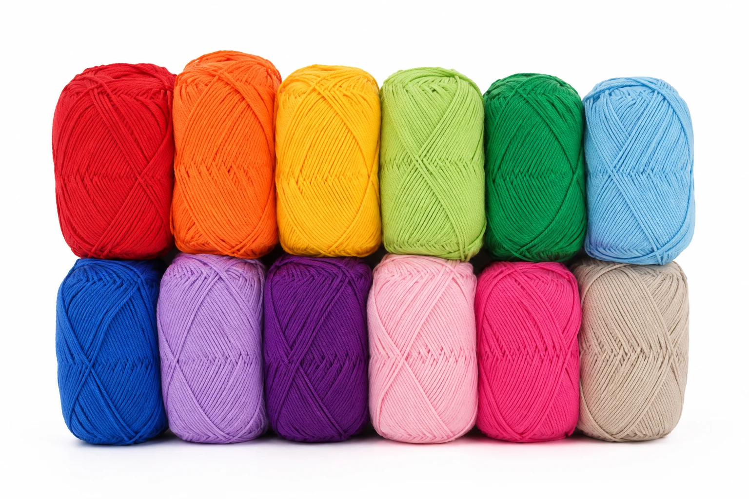 Hobbii Rainbow Cotton 8/4 Color Pack