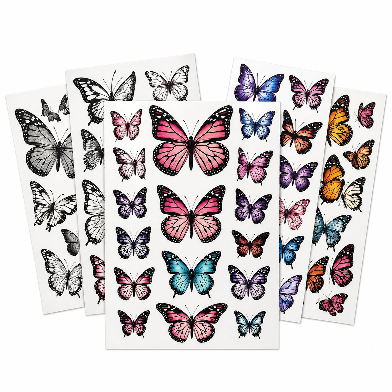 Realistic Butterfly Temporary Tattoo Assorted Pack