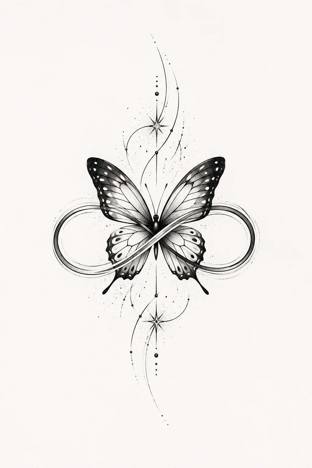 Infinity Butterfly — A Symbolic Twist — unique butterfly tattoo designs style outfit