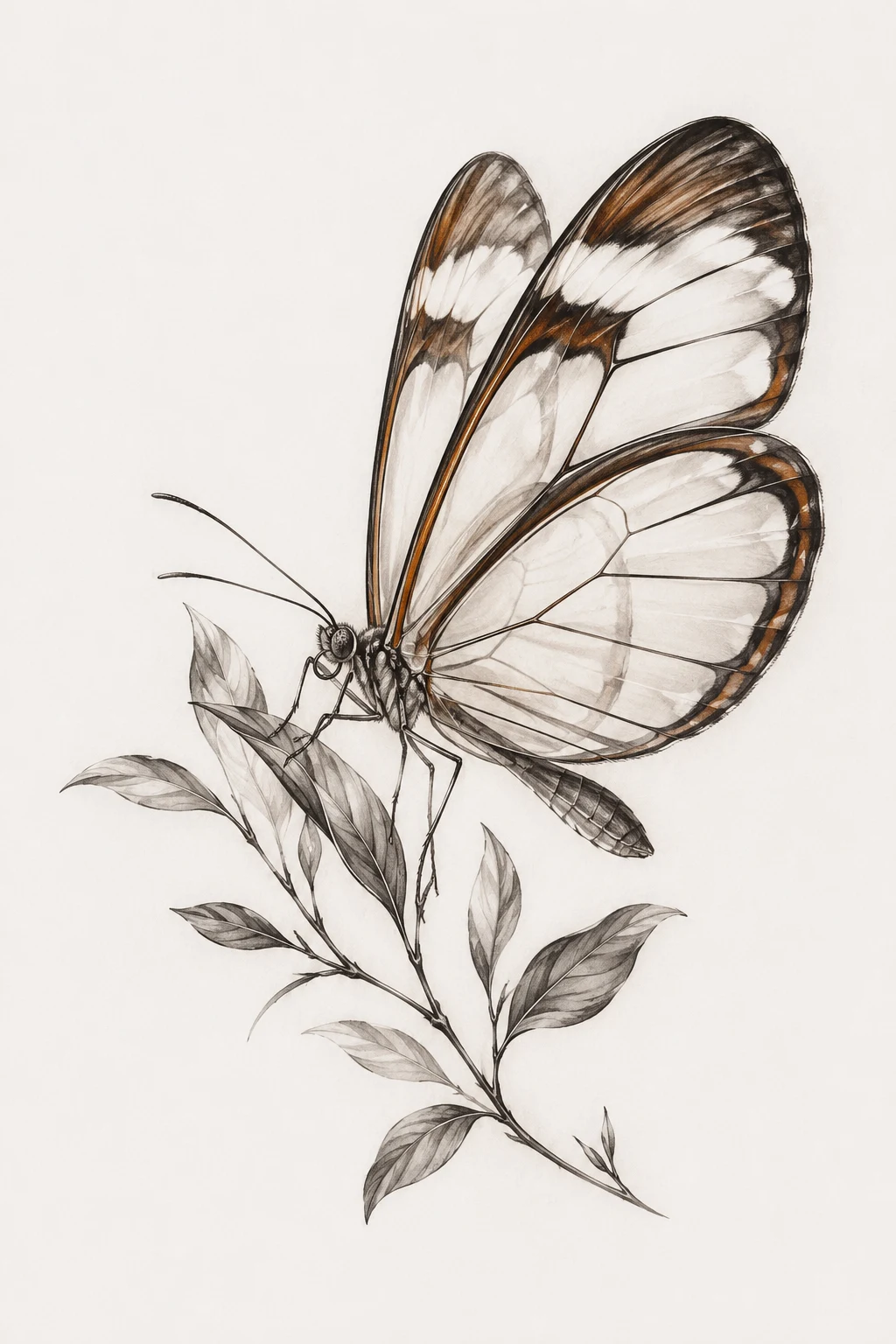 Glasswing Butterfly — Almost Invisible Beauty — unique butterfly tattoo designs style outfit