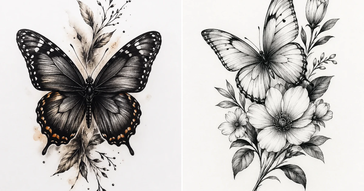 14 Unique Butterfly Tattoo Designs That Feel Anything unique butterfly tattoo designs