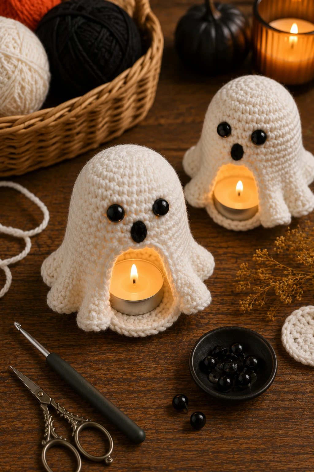 Amigurumi Ghost Tea Light — unique crochet ideas style outfit