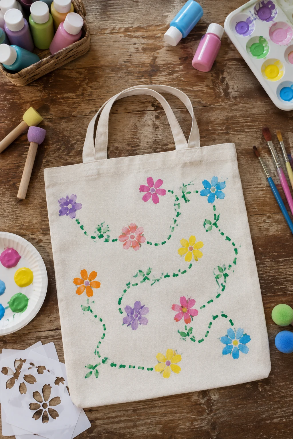 Kids’ Flower Trail — very simple mehndi designs style outfit