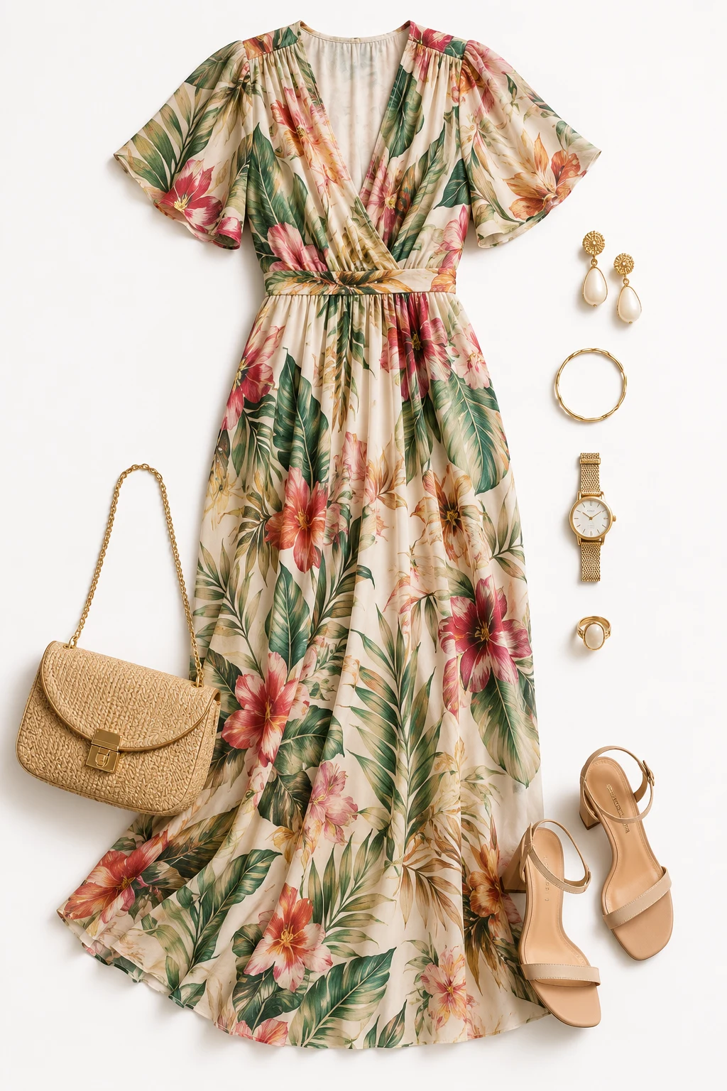 The Printed Maxi That Feels Like a Vacation — Wedding guest dresses summer plus size style outfit