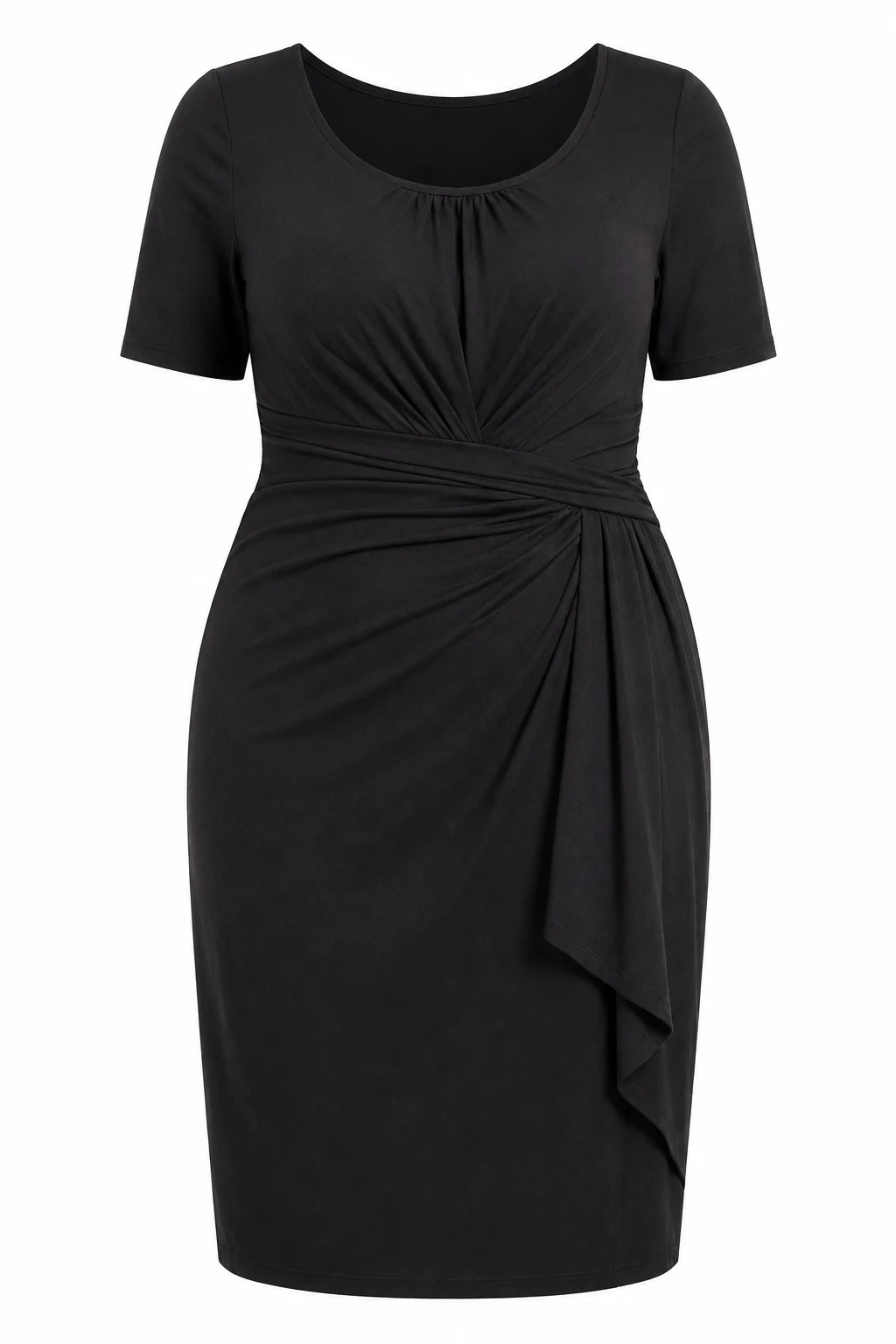 Plus Size Tummy-Control Midi Dress