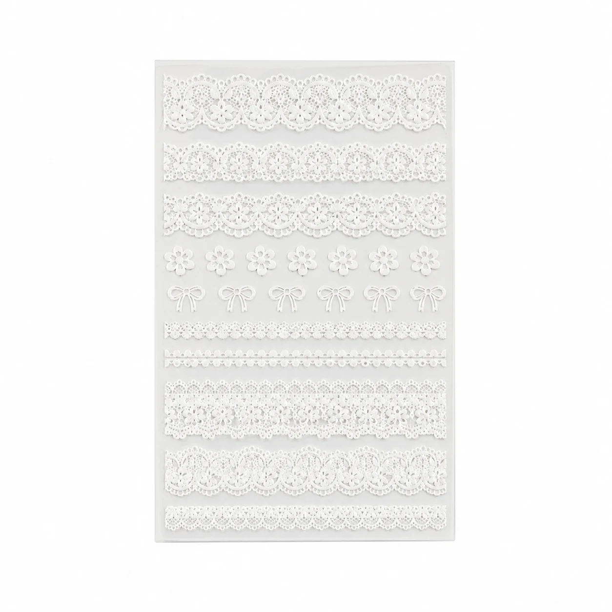 Self-Adhesive White Lace Nail Art Stickers