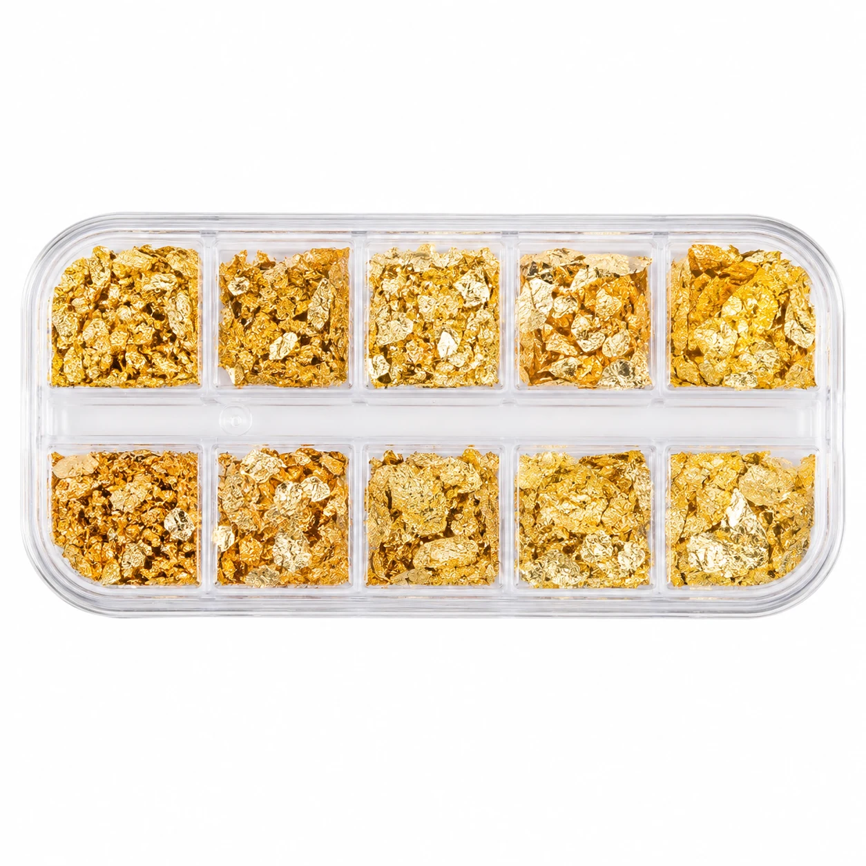 Gold Foil Flakes Nail Art Decoration Set