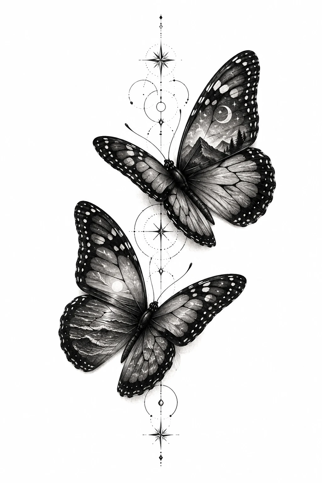 Two Butterflies With Hidden Meaning — 2 butterfly tattoo style outfit
