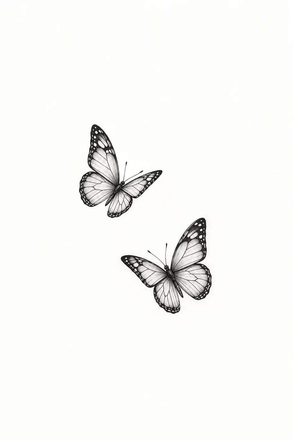Tiny Wrist Butterflies — 2 butterfly tattoo style outfit