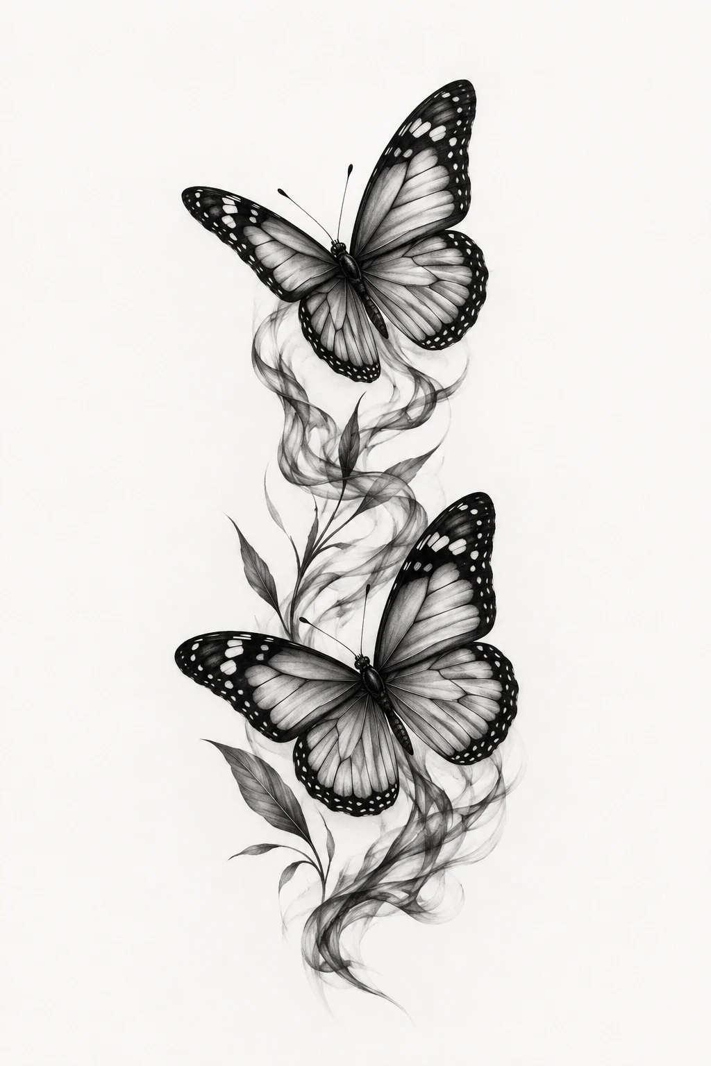 Black-and-Gray Realism — 2 butterfly tattoo style outfit
