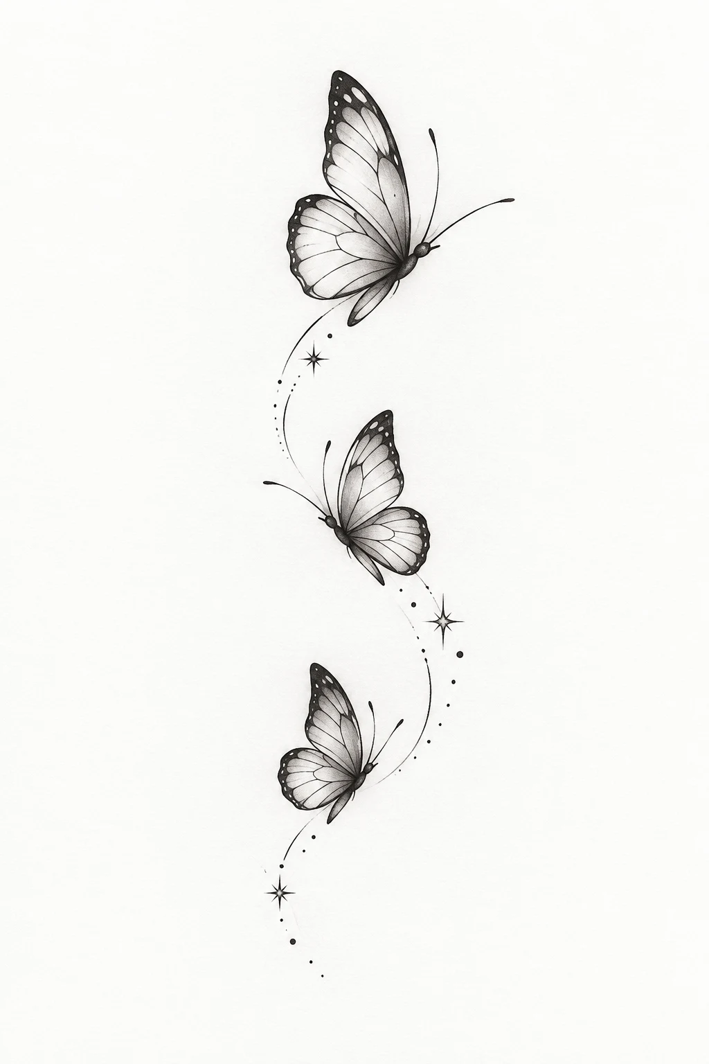 Minimalist Butterfly Behind the Ear — 3 butterfly tattoo designs style outfit