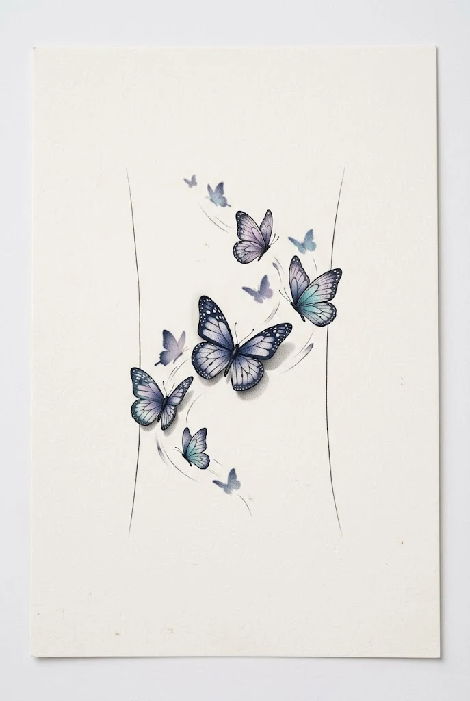 Micro-Precision Wrist Flutter — 3d butterfly tattoo designs style outfit