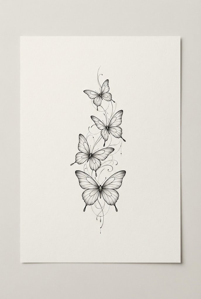 The Inner Forearm Fine-Line Masterpiece — 4 butterfly tattoo style outfit