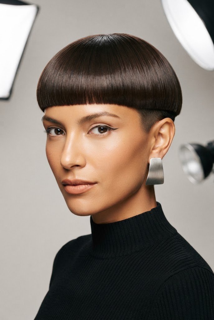 The New Wave Bowl Cut — 80s hairstyles for short hair style outfit