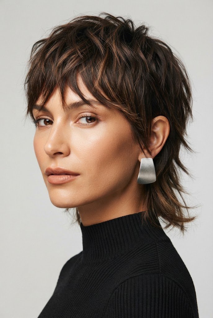 Messy Mullet Pixie Hybrid — 80s hairstyles for short hair style outfit
