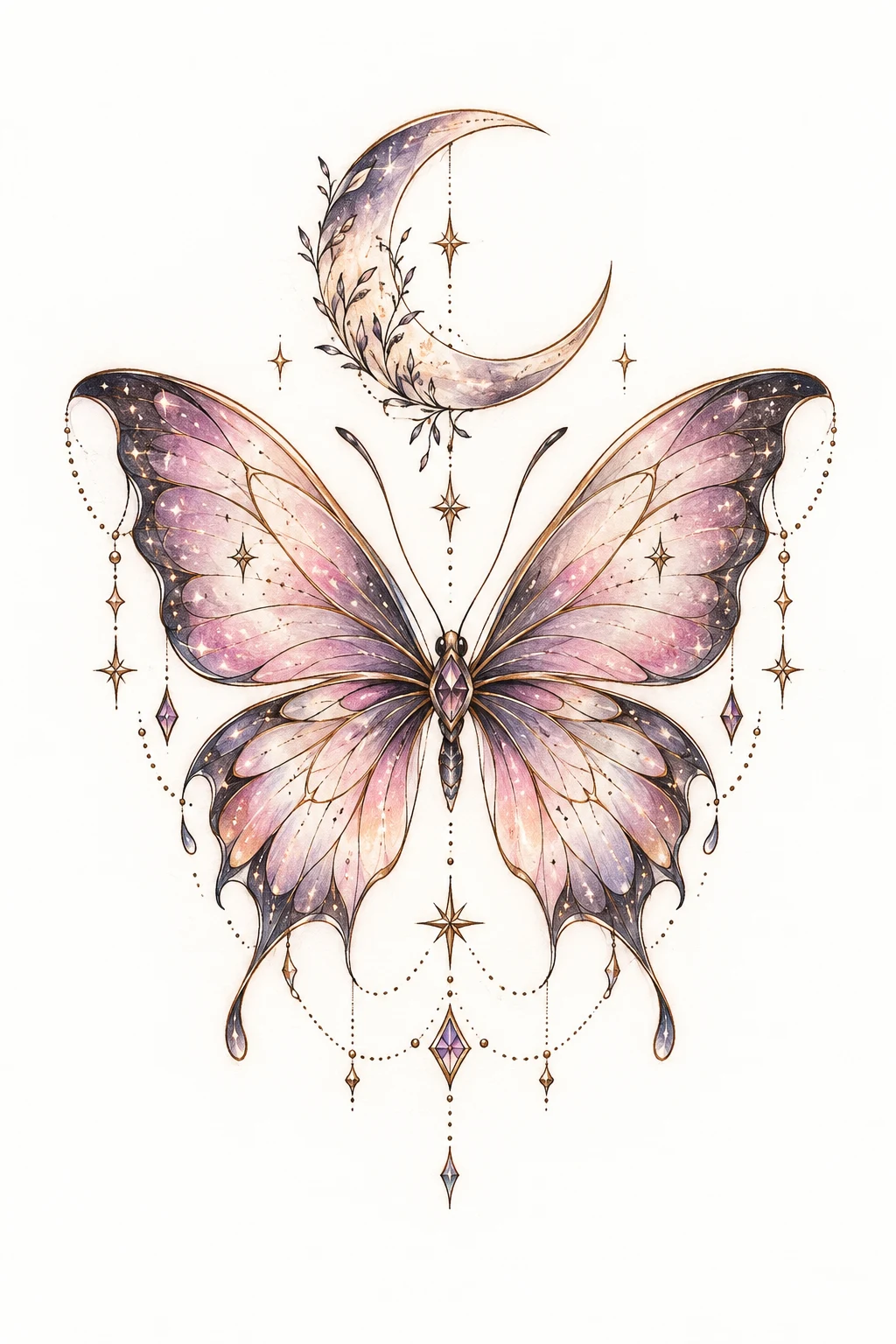 Ariana Grande Butterfly Tattoo With Crescent Moon — ariana grande butterfly tattoo style outfit