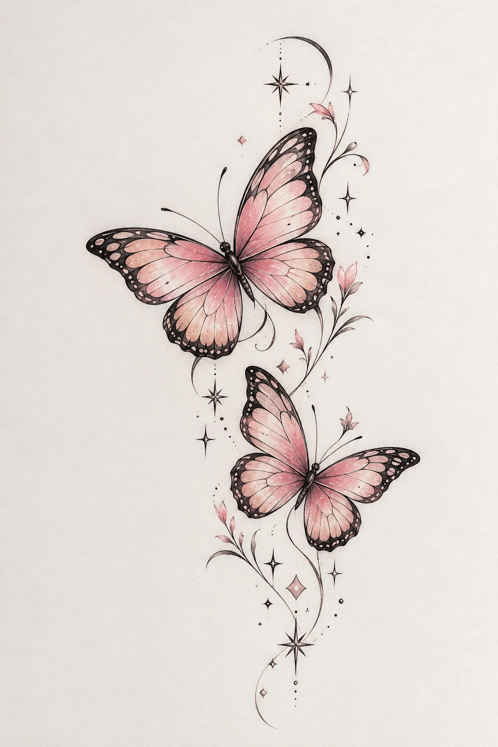Double Butterfly Tattoo — ariana grande butterfly tattoo style outfit