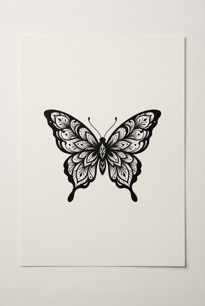 Dainty Wrist Butterfly and Floral Vines — arm butterfly tattoo style outfit