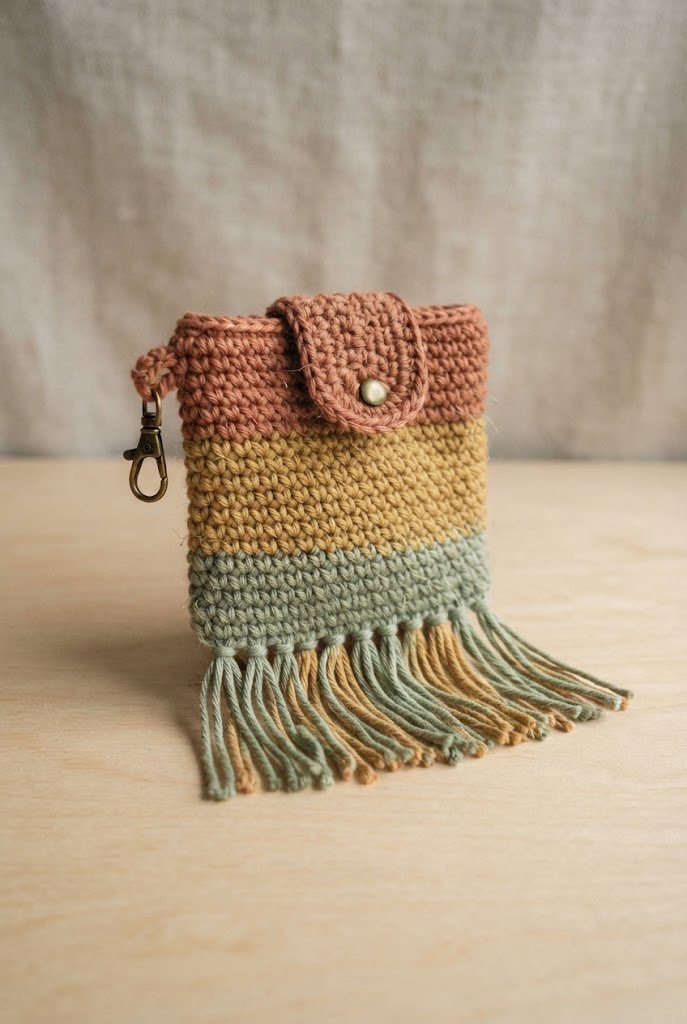 Ombre Fringe Festival Satchel — bag keychain crochet style outfit