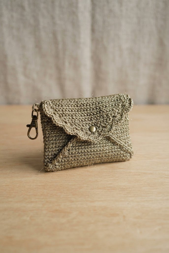 Scalloped Edge Evening Envelope — bag keychain crochet style outfit