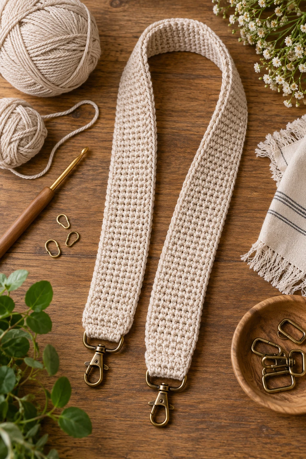 Classic Cotton Everyday Strap — bag strap crochet style outfit