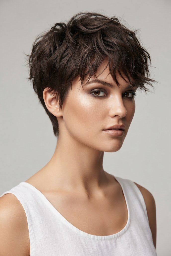 Salty Tousled Pixie — beach hairstyles for short hair easy style outfit